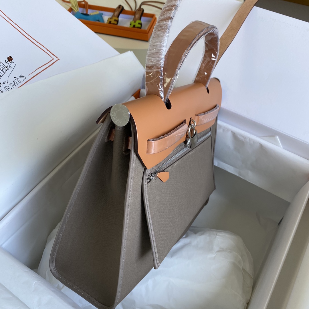 에르메스 에르백31 에토프 골드브라운 은장